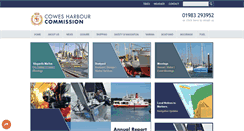 Desktop Screenshot of cowesharbourcommission.co.uk