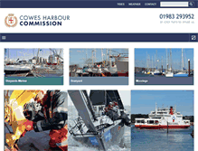 Tablet Screenshot of cowesharbourcommission.co.uk